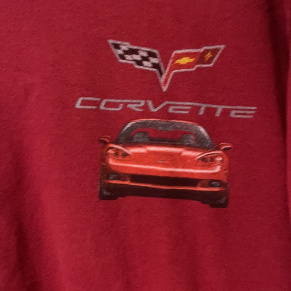 Licensed Joe Blow GM Chevrolet Red Corvette Vintage Men’s Large Red T-Shirt OOP - Picture 2 of 3